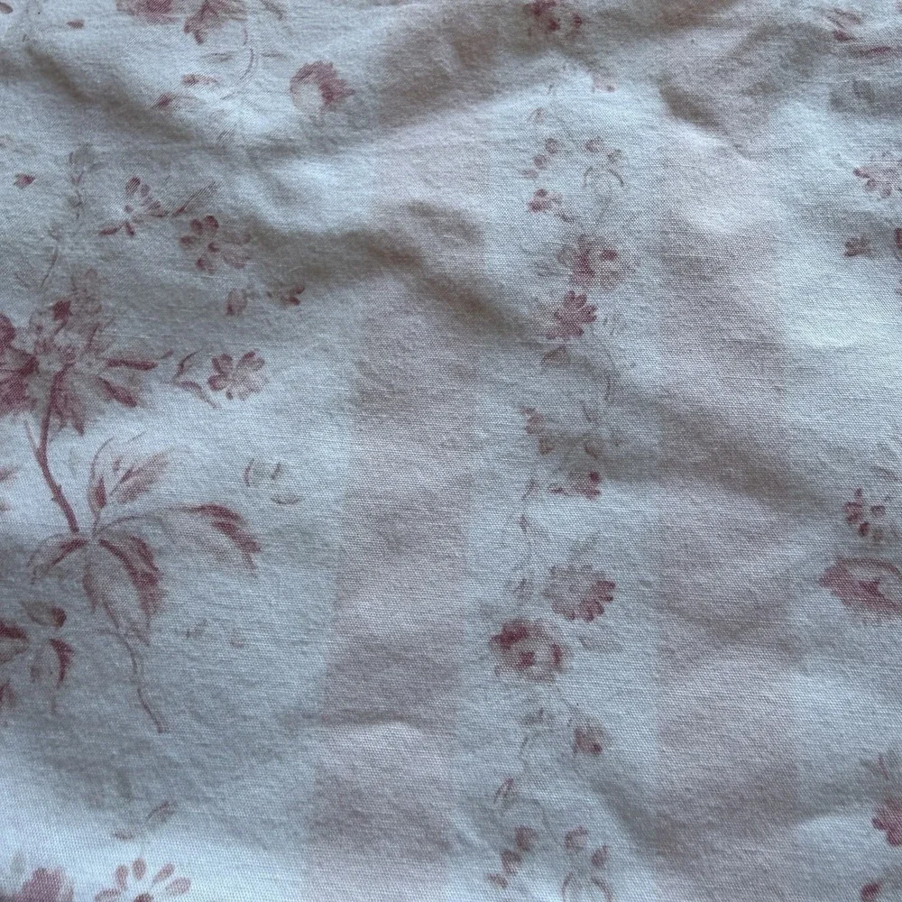 2‎ Ralph Lauren Floral Heartland Stripe Pink Standard Pillowcases Ruffle Country